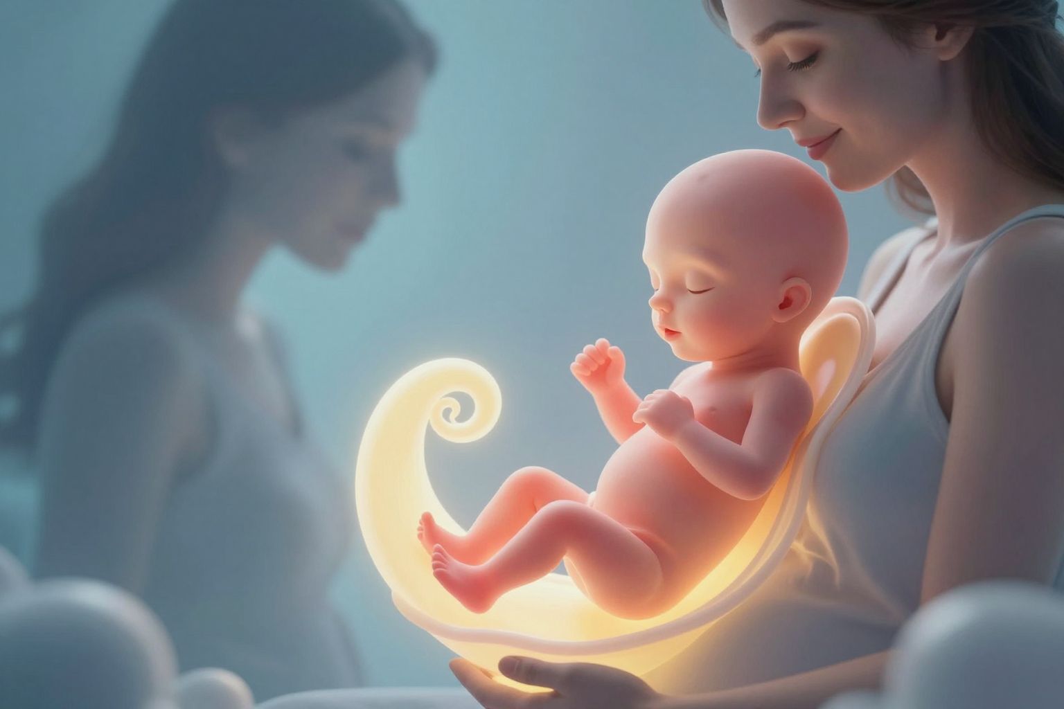 A magzat már a méhben is hallja az anyai hangokat.