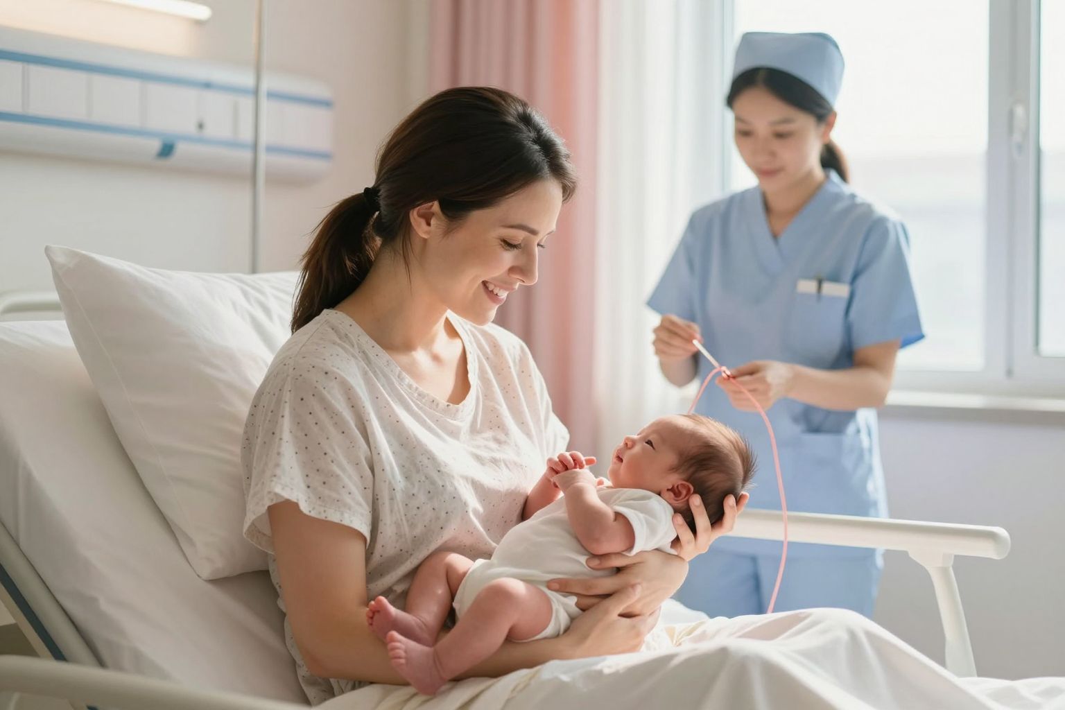 A késleltetett köldökzsinór-elvágás előnyös a baba számára.