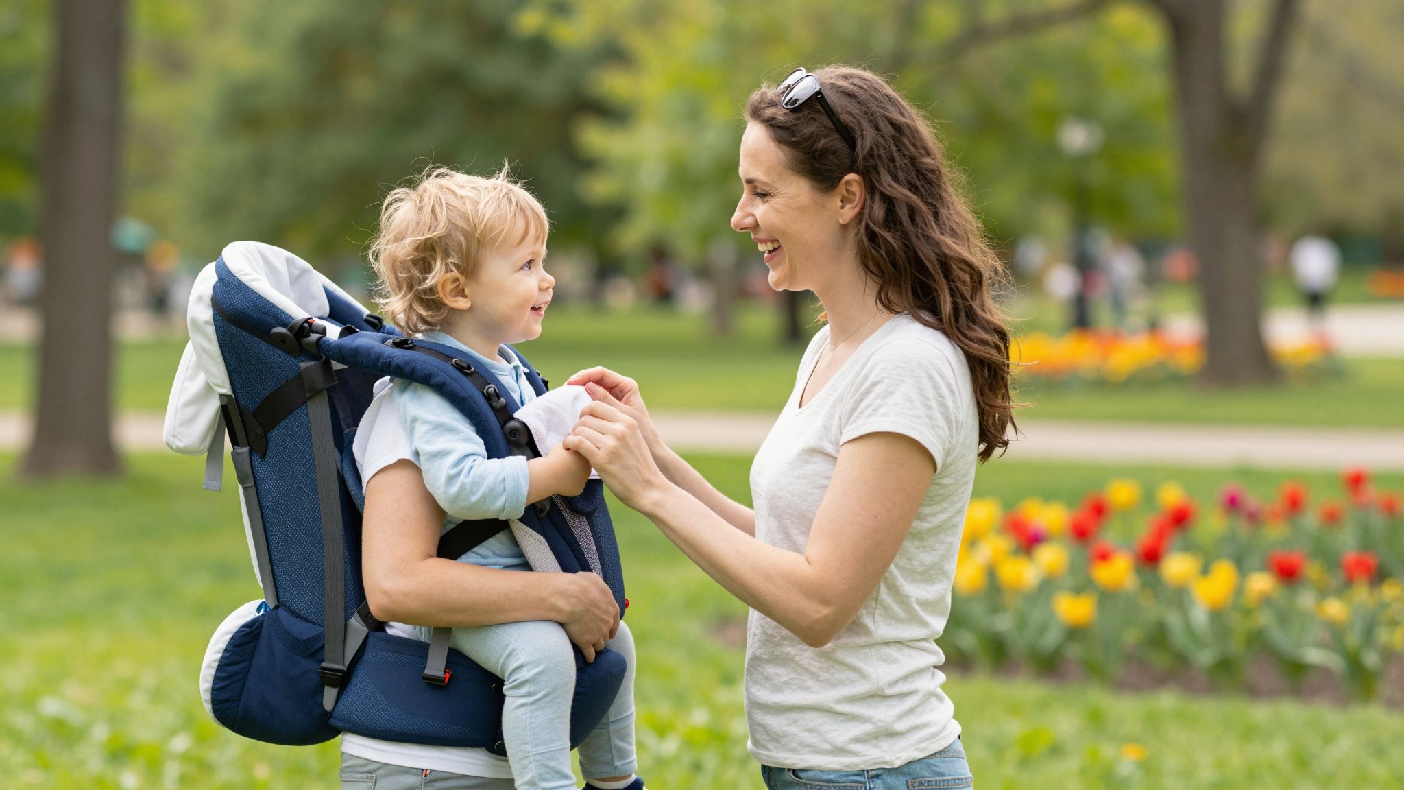 A hordozás segíti a csípő fejlődését és stabilitását.