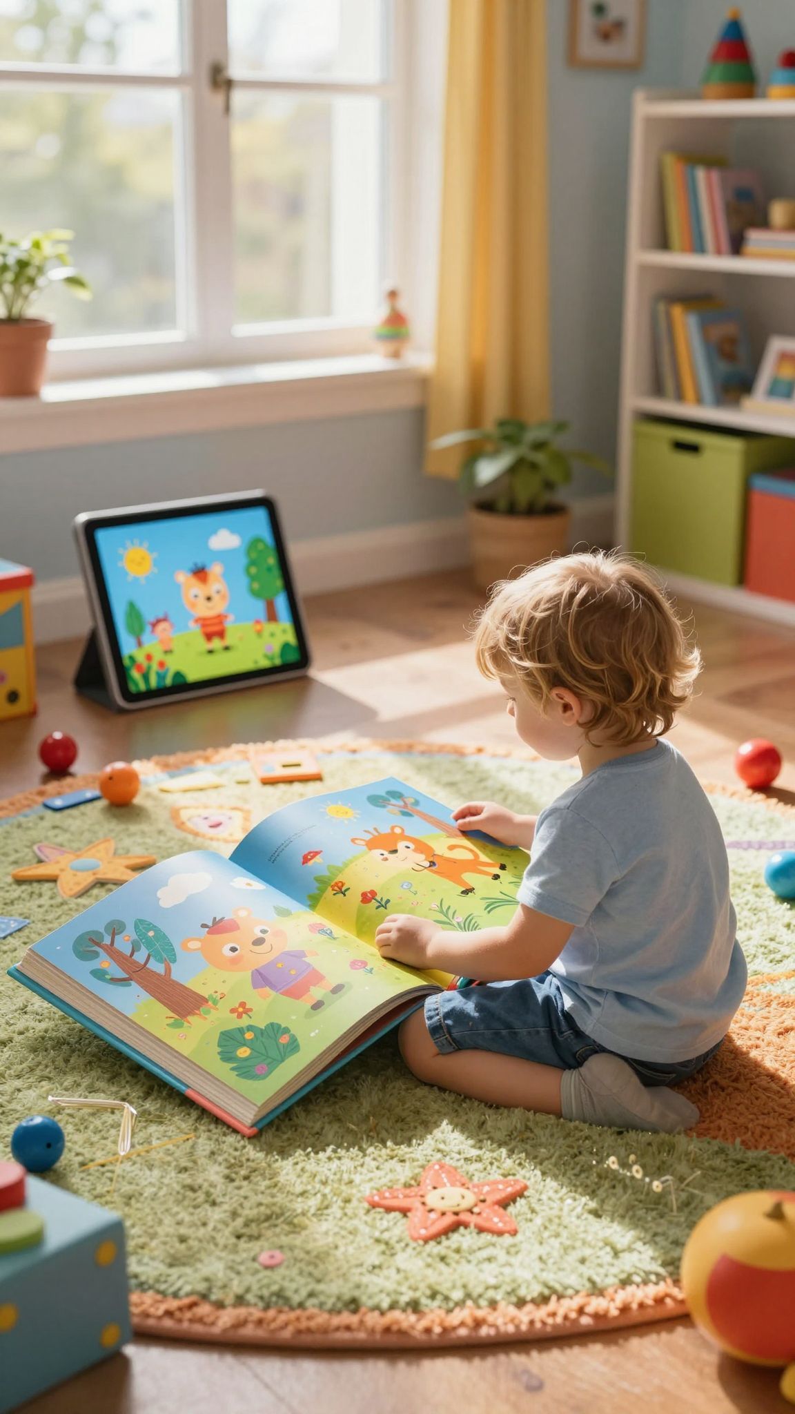 A közös olvasás erősíti a gyerekek képzeletét.