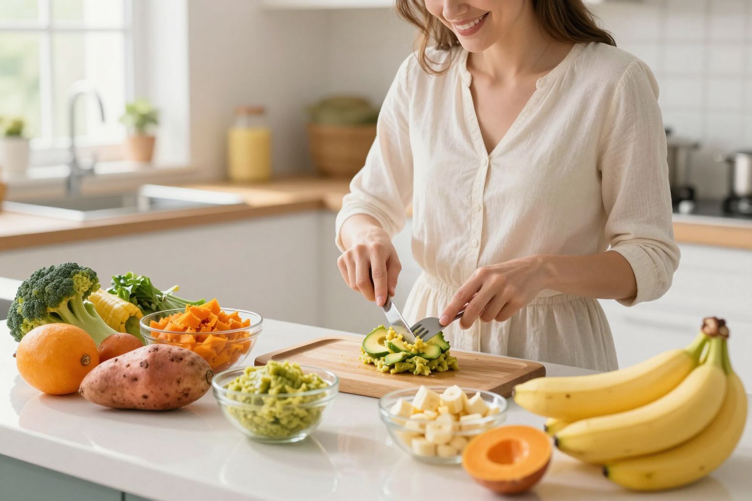 A konyhai előkészítés során fontos a friss hozzávalók használata.