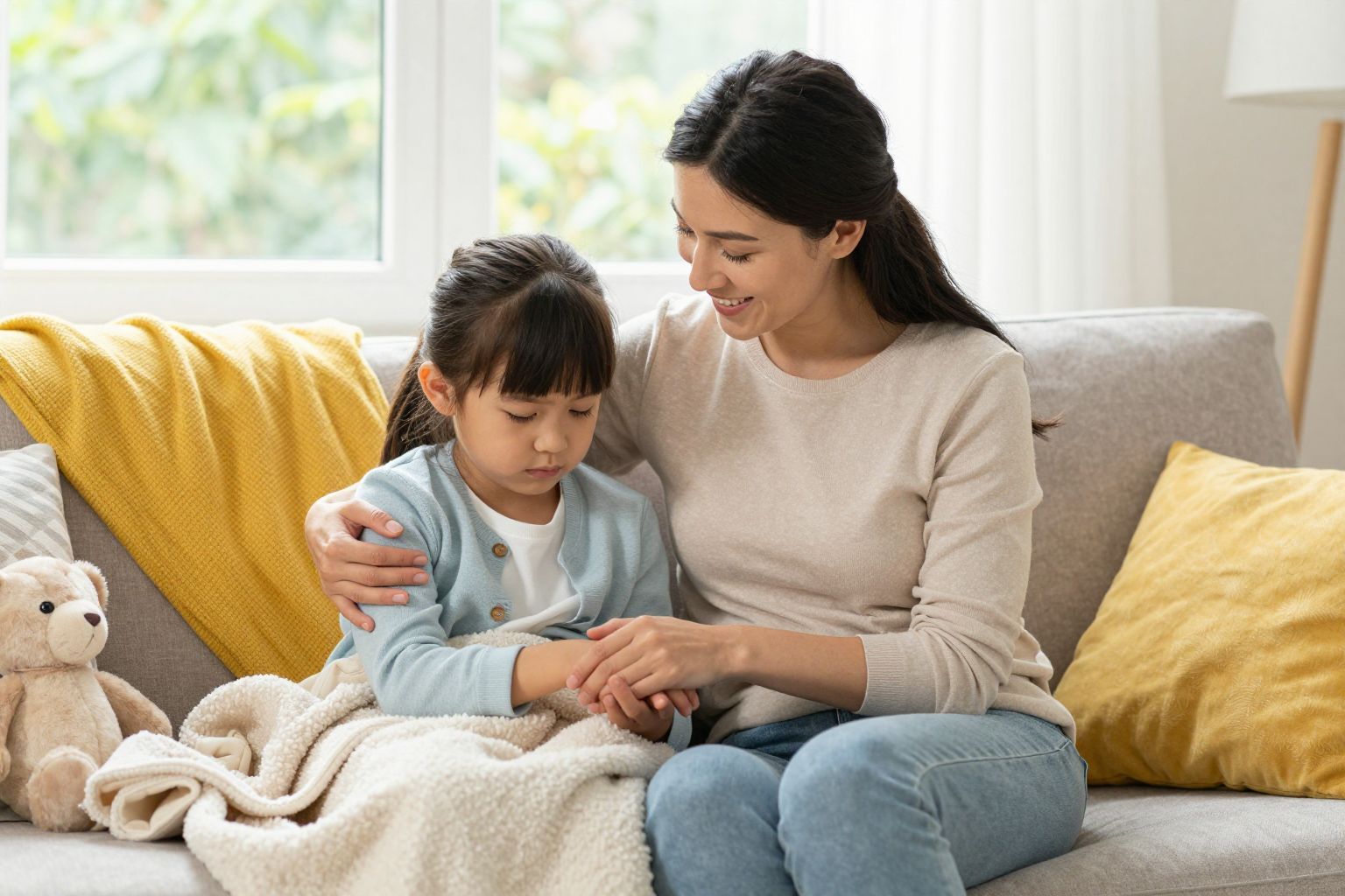A lelki támogatás segít a gyerekek felépülésében.
