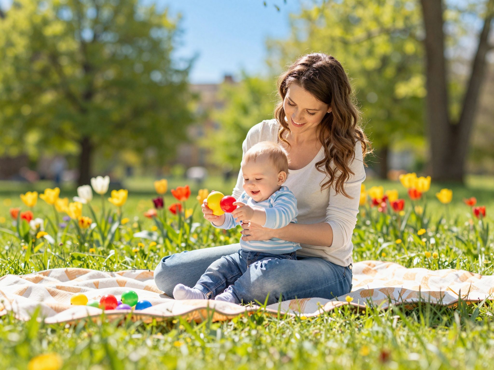 A friss levegő és a mozgás serkenti a baba fejlődését.