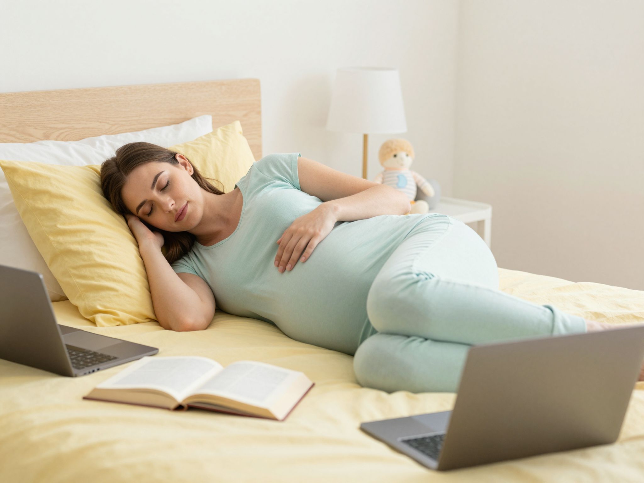 A háton alvás fokozza a vena cava nyomását.