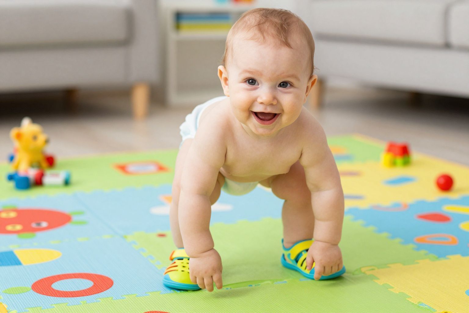 A rugalmas talp segíti a baba természetes mozgását.