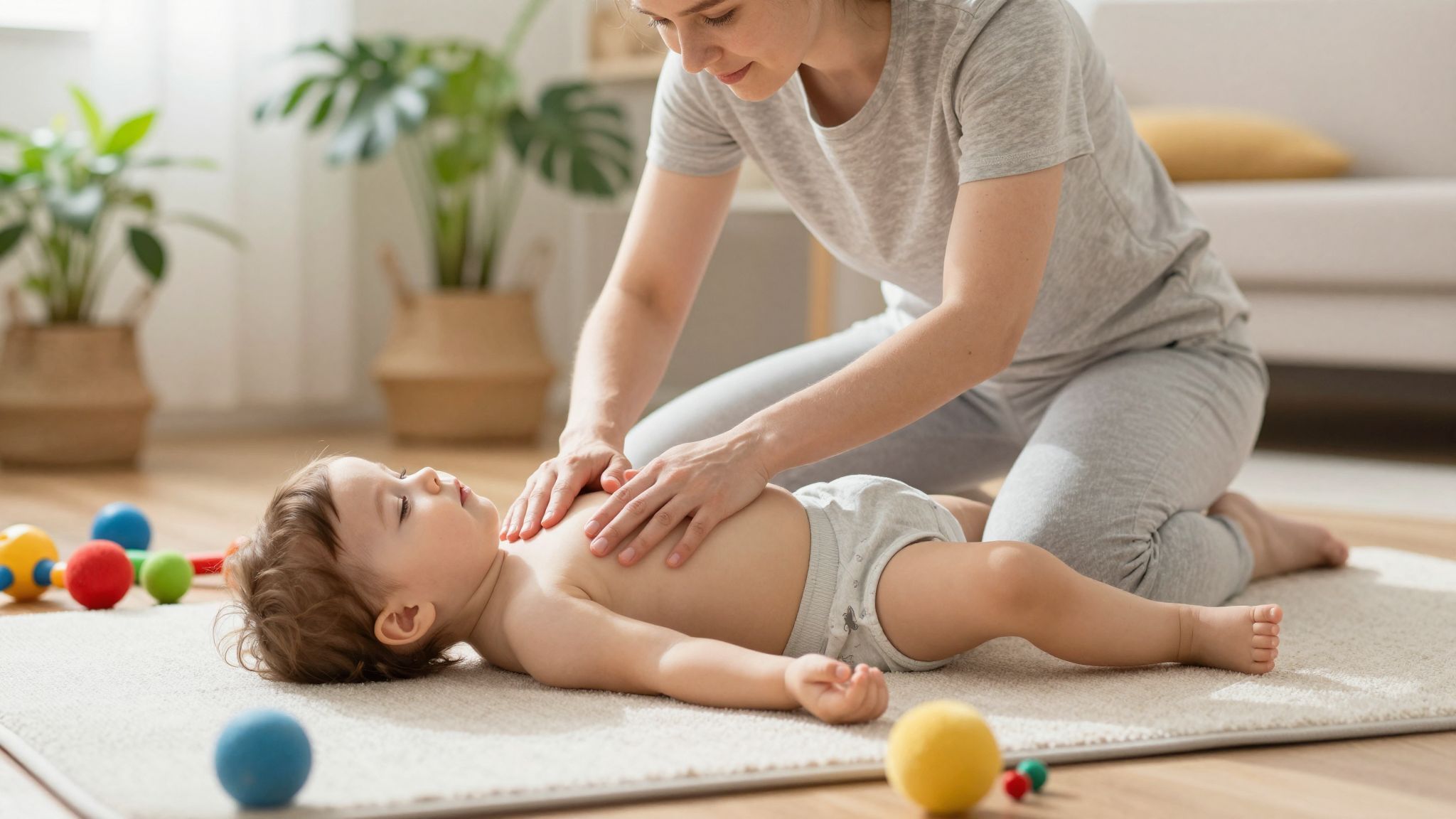 A pocakmasszázs serkenti a bélmozgást és enyhíti a fájdalmat.