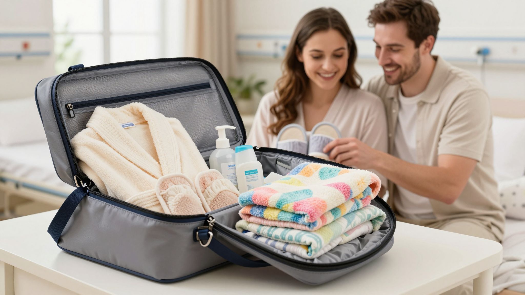 A szülőszobai csomag segít a vajúdás zökkenőmentességében.