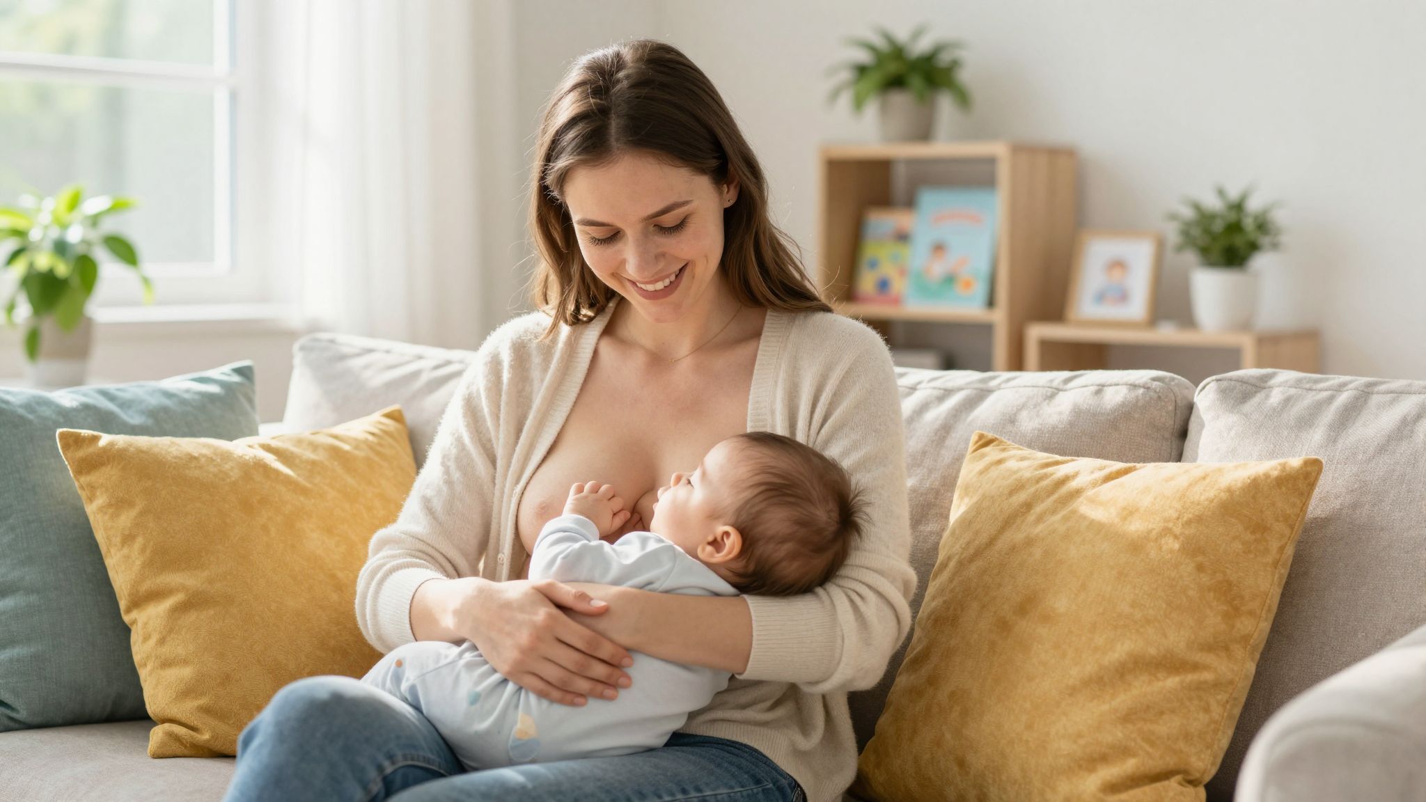 A szoptatás javítja a baba immunrendszerét és fejlődését.