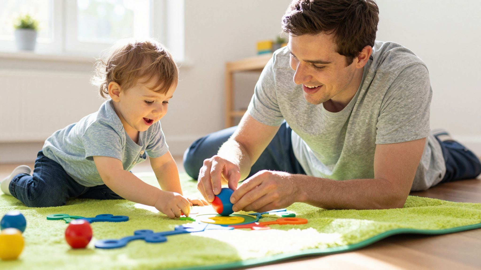 A tili-toli játék erősíti a baba bizalmát és fejlődését.