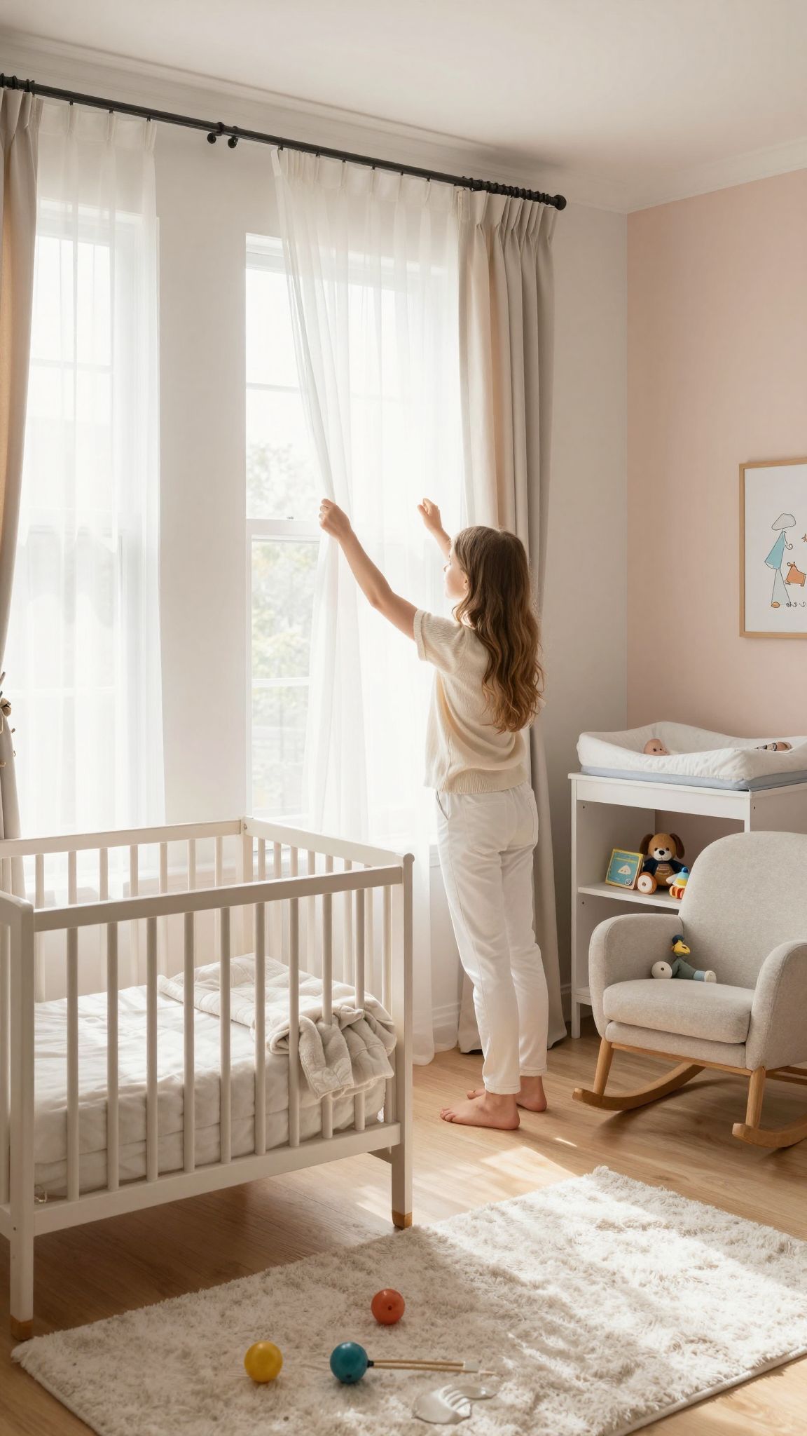 A fényviszonyok szabályozása fontos a baba alvásához.