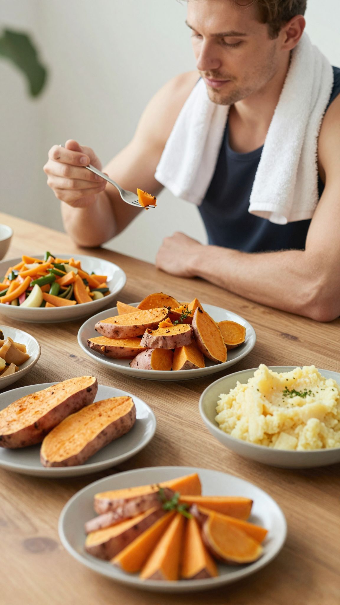 Az édesburgonya gazdag antioxidánsokban, támogatja a regenerációt.