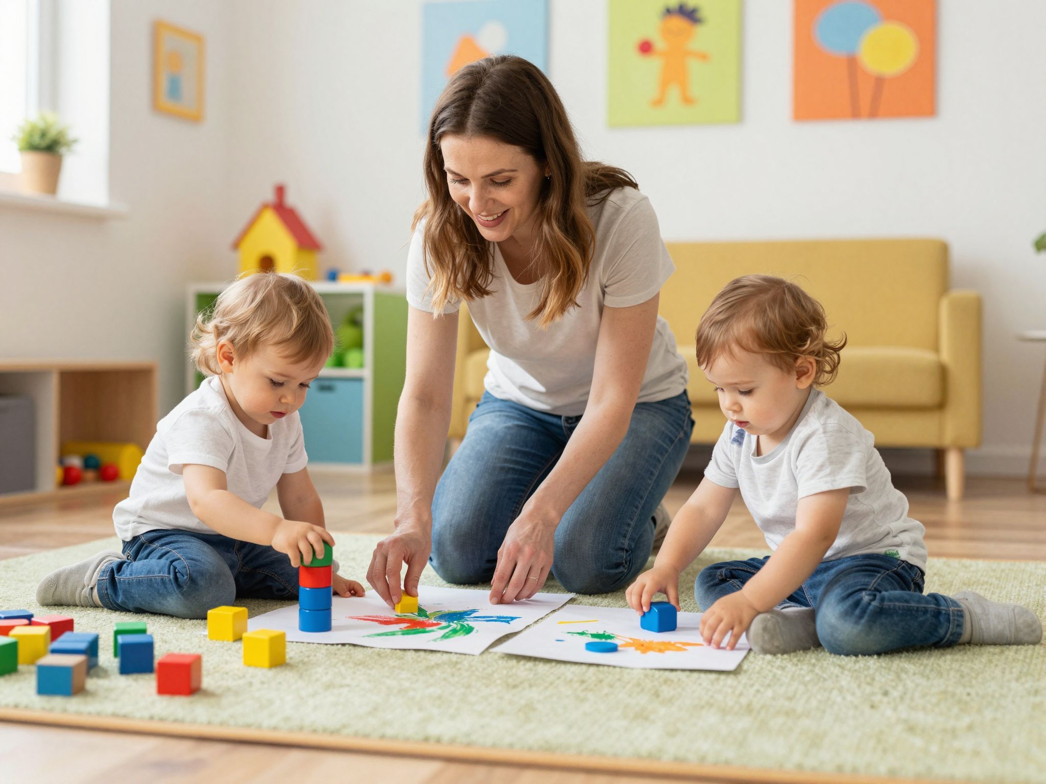 Az ikrek egyéni figyelmet igényelnek fejlődésükhöz.