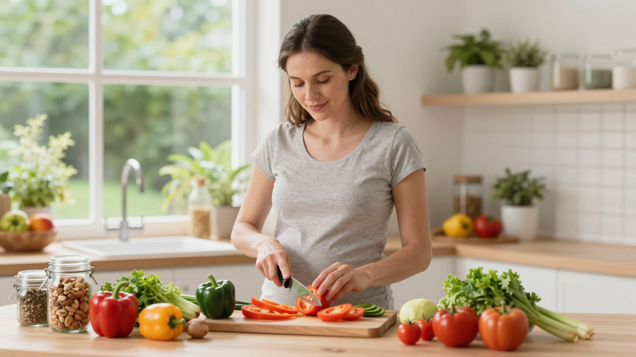 A helyes életmód csökkenti a stressz hatását az étrendre.