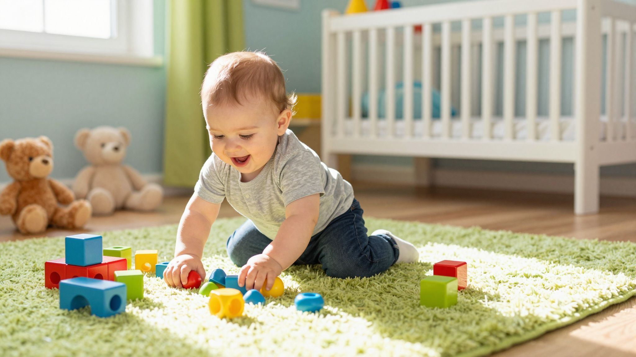 Az önállóság fejlesztése kulcsszerepet játszik a baba játékában.