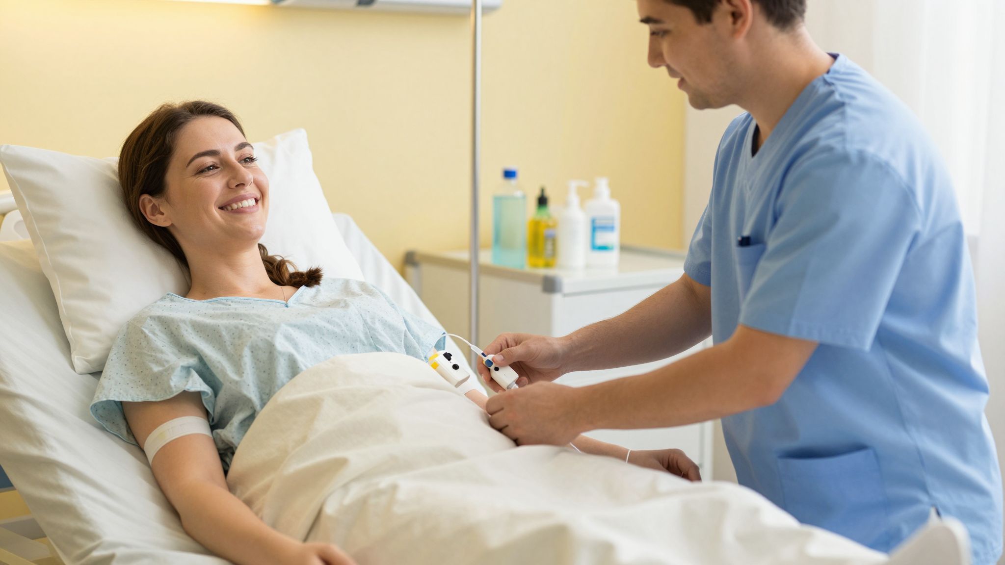 Az epidurális érzéstelenítés csökkenti a szülési fájdalmakat.