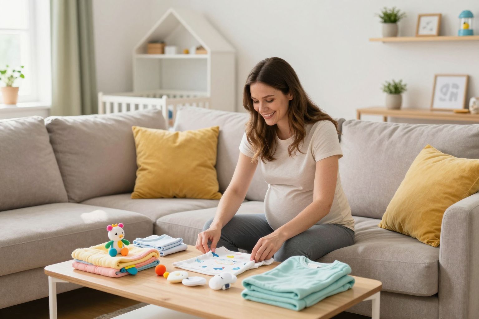 Az otthon kényelme segíti a kismama pihenését és regenerálódását.