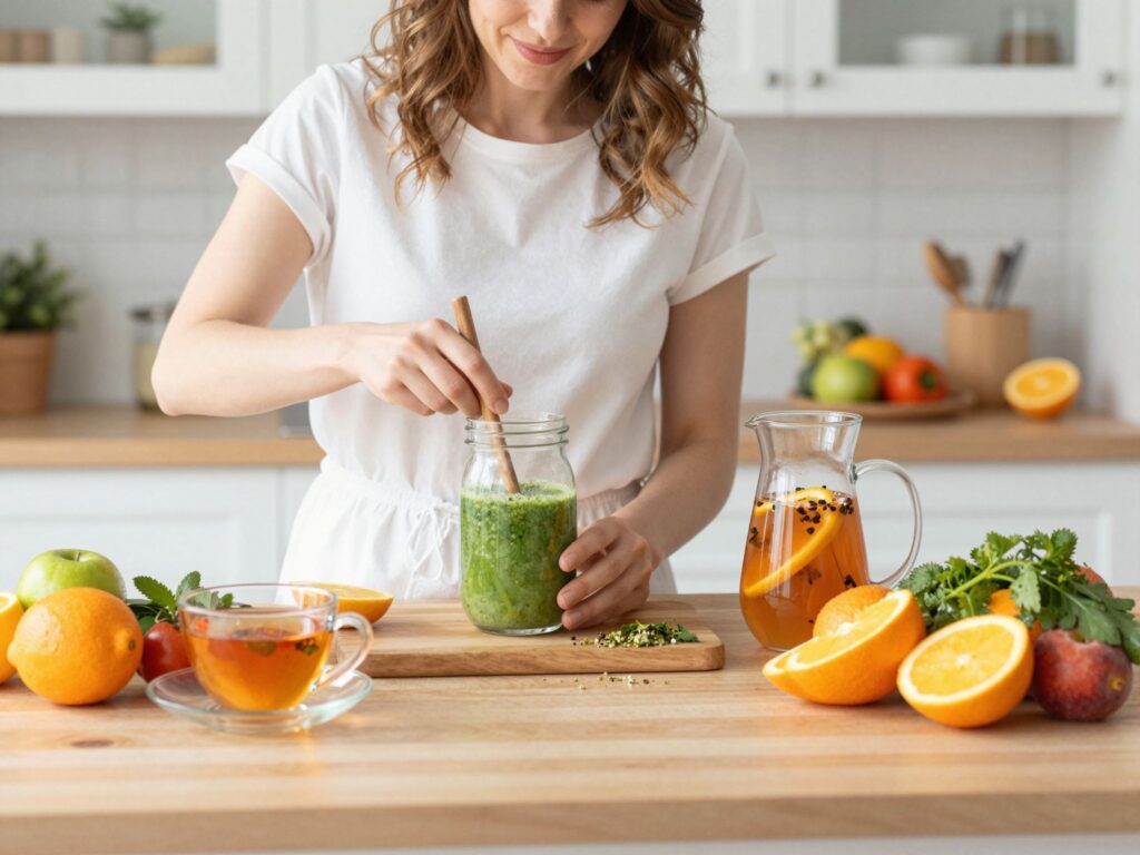 Egészséges italok minden napra: turmixok, teák és levek a jobb közérzetért