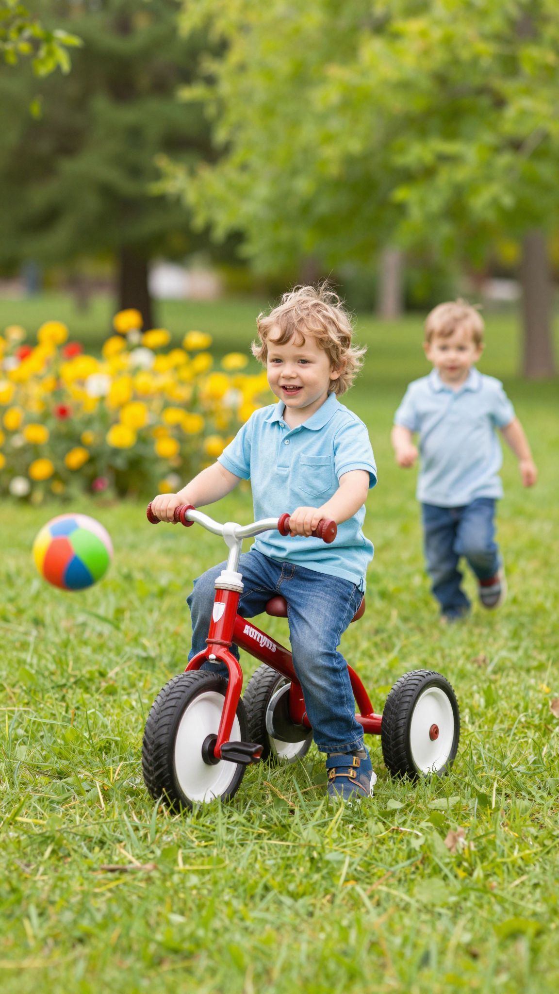 A háromévesek fejlődő mozgáskoordinációja segíti egészségüket.