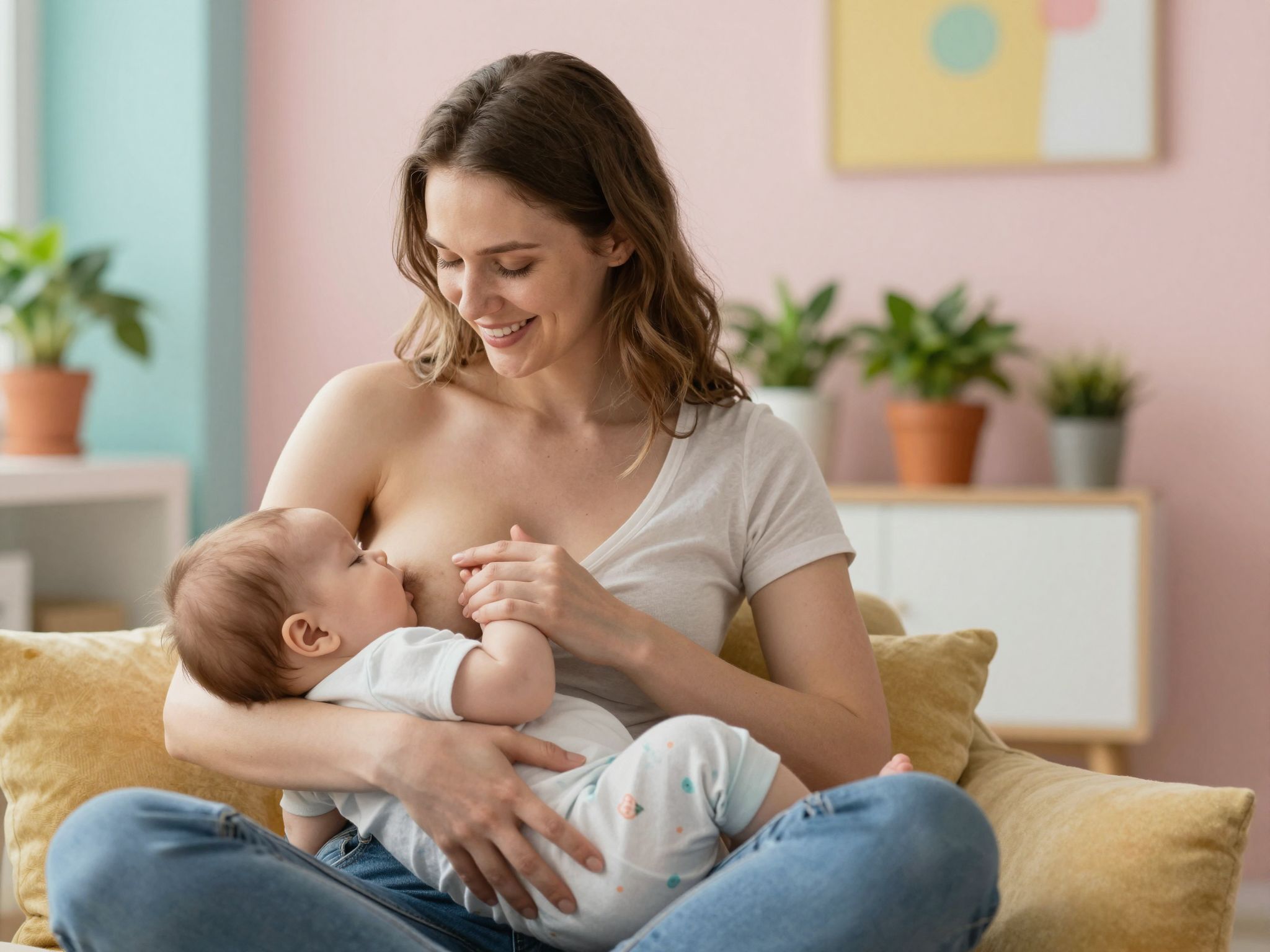 A szoptatás sikere nem a mell méretétől függ.