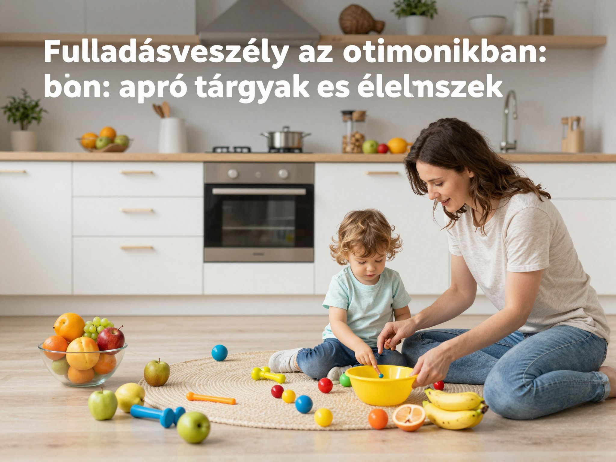 Kisgyermekeknél az apró tárgyak fulladásveszélyt okozhatnak.