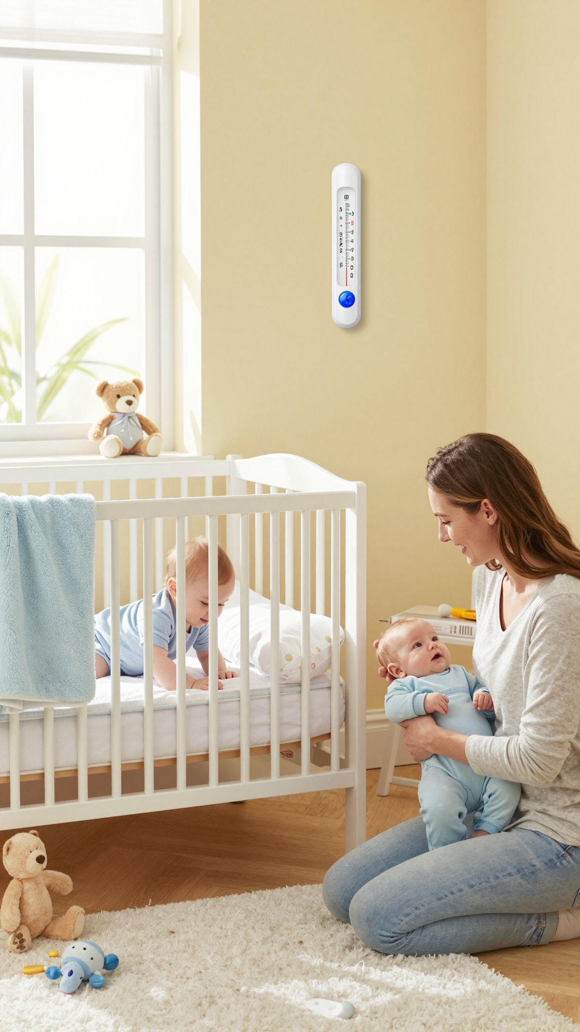 A babaszobában a fűtési rendszer legyen zárt és biztonságos.