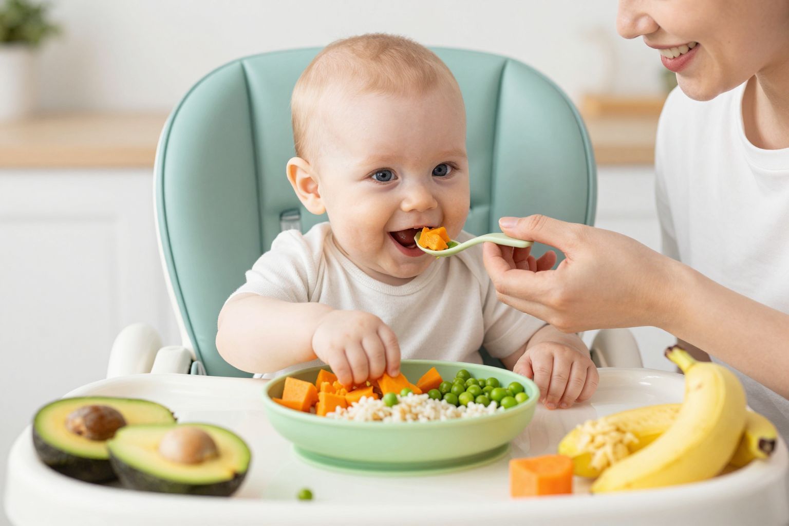 A gabonák fontos rostforrást jelentenek a babák számára.