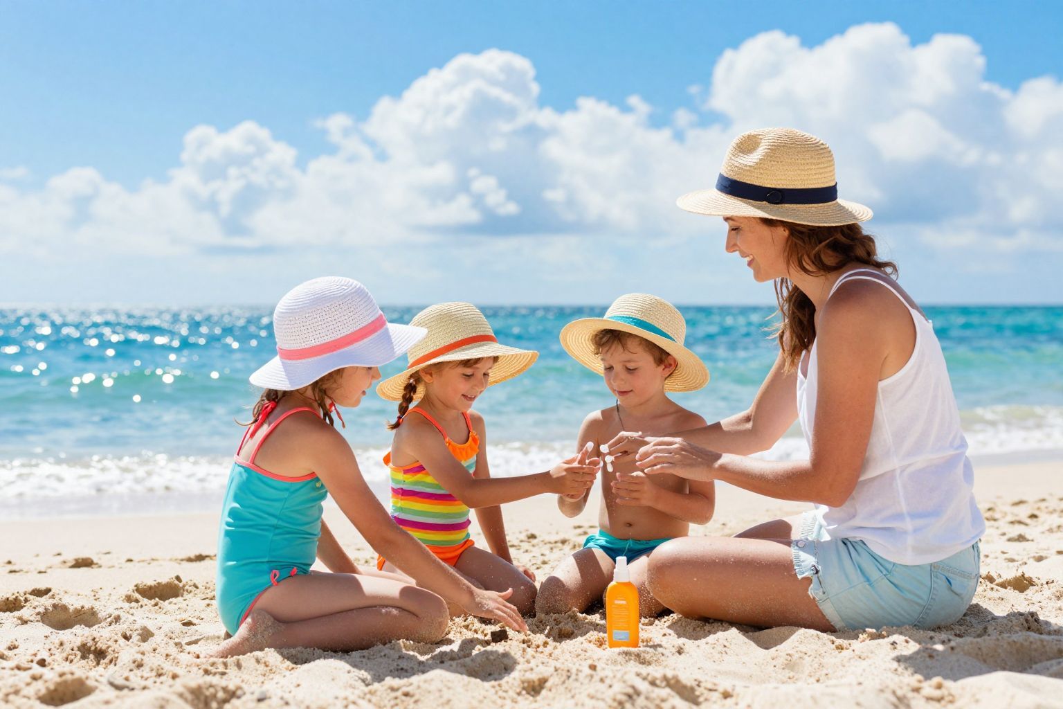 A gyerekek bőre különösen érzékeny az UV-sugarakra.