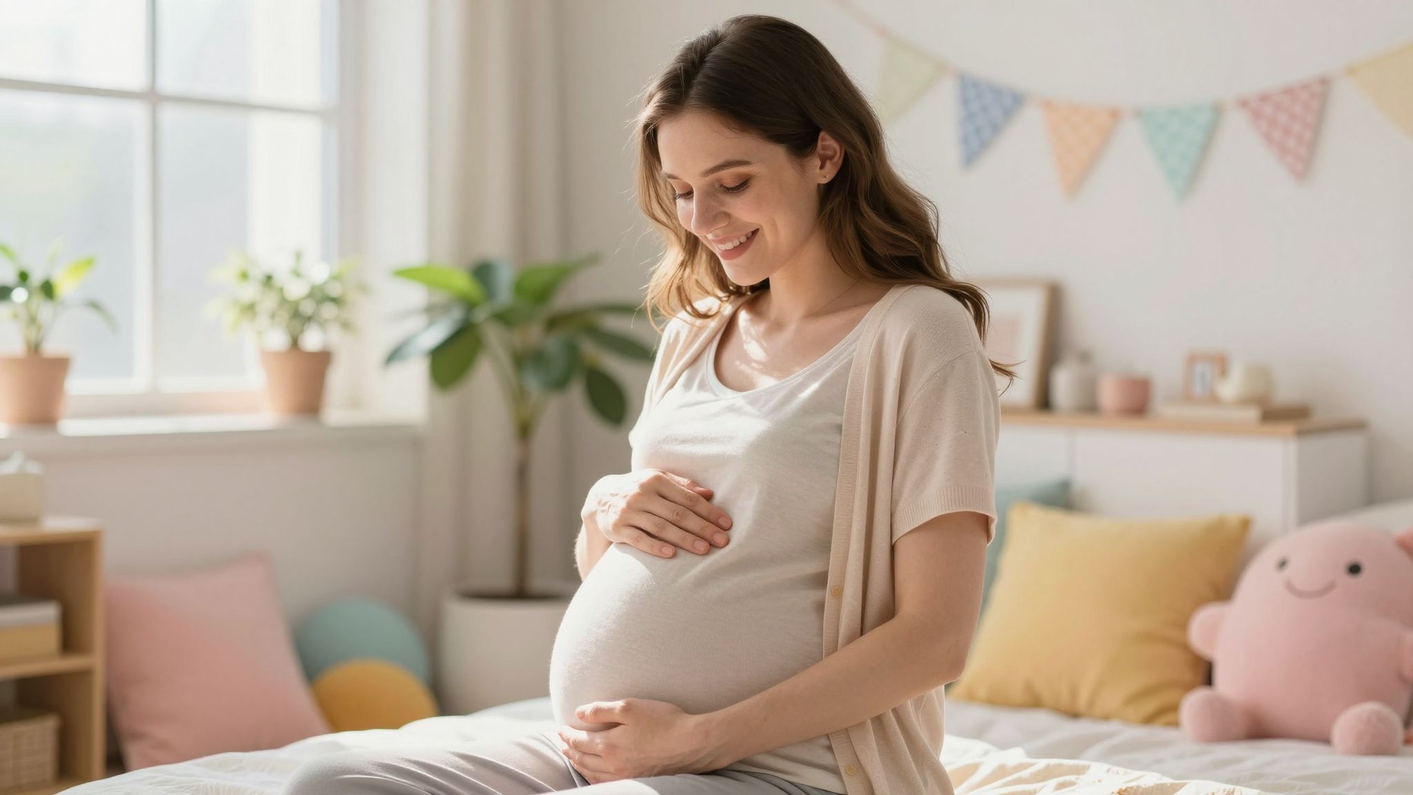 A magzat érzékeli a simogatást, erősödik a kötődés.