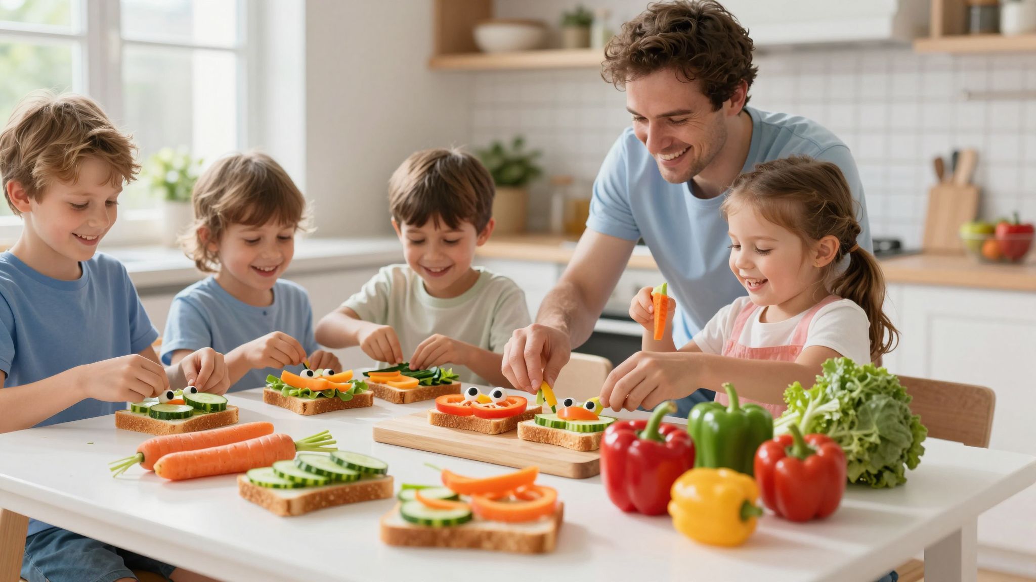 A színes ételek ösztönzik a gyerekek étvágyát.