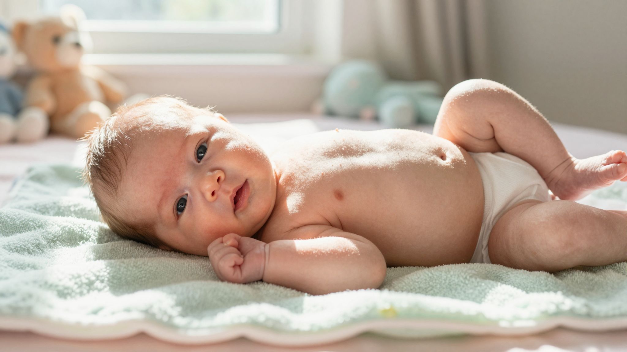 Az újszülött pattanások általában önmaguktól elmúlnak.