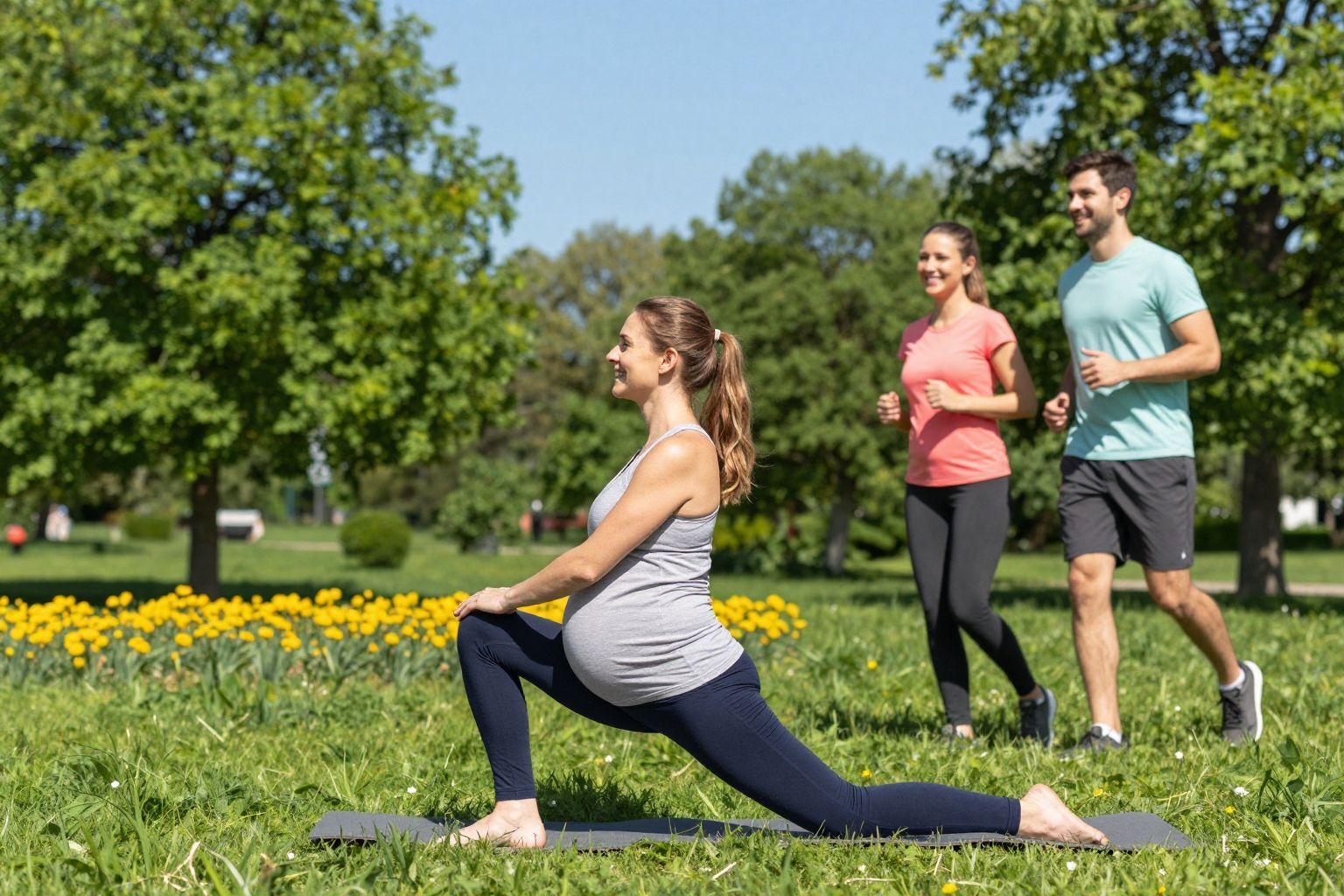 A terhesség alatt a mérsékelt sport ajánlott.