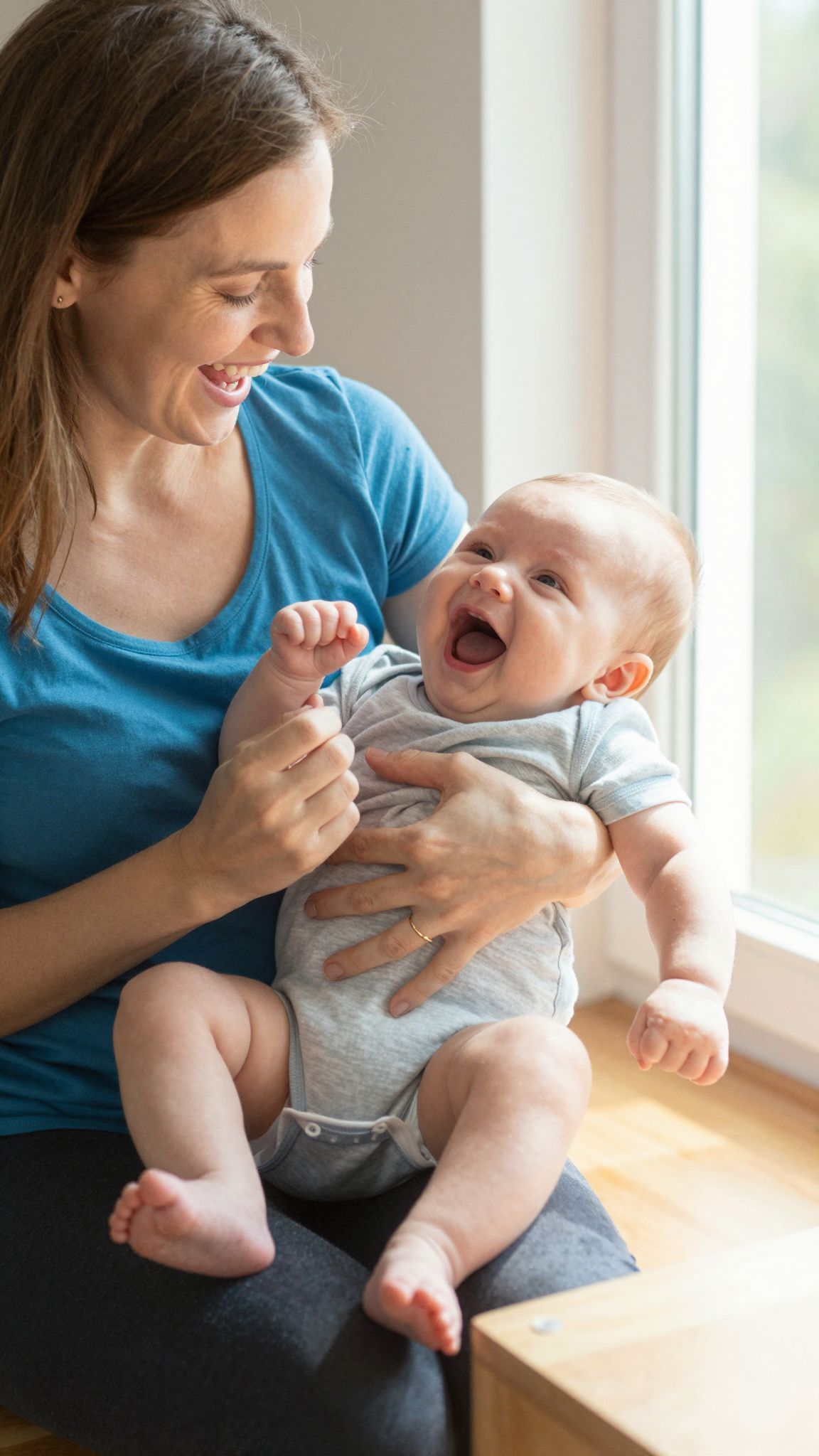 A babák két hónaposan már reagálnak a hangokra.