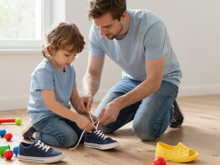 Mikor és hogyan tanítsuk meg a gyereket cipőt kötni? Türelemjáték szülőknek
