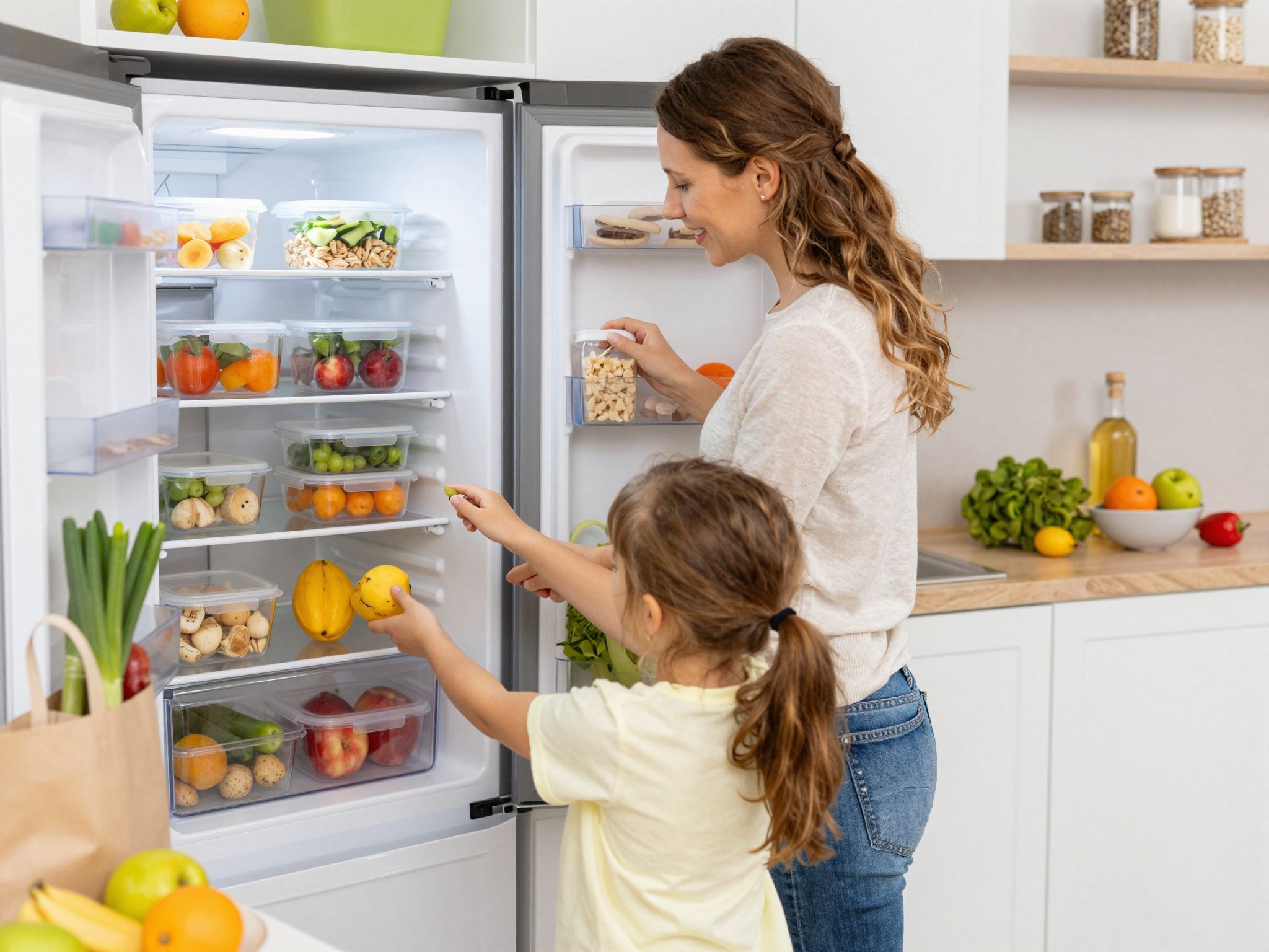 A fagyasztó segít a nagy kiszerelés hatékony tárolásában.