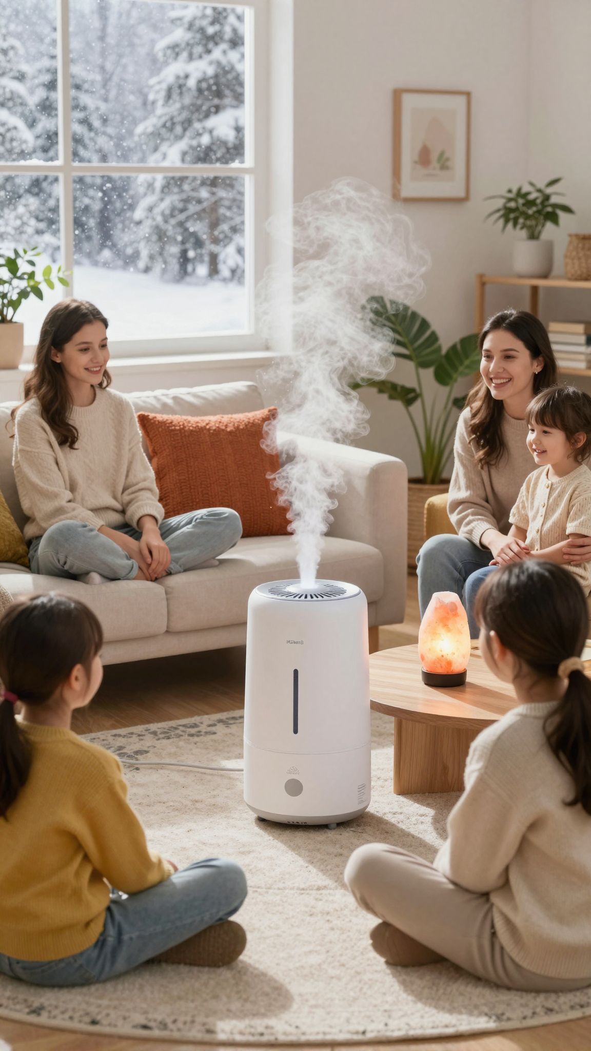 A hideg időben a párásítás segít a légzésben.