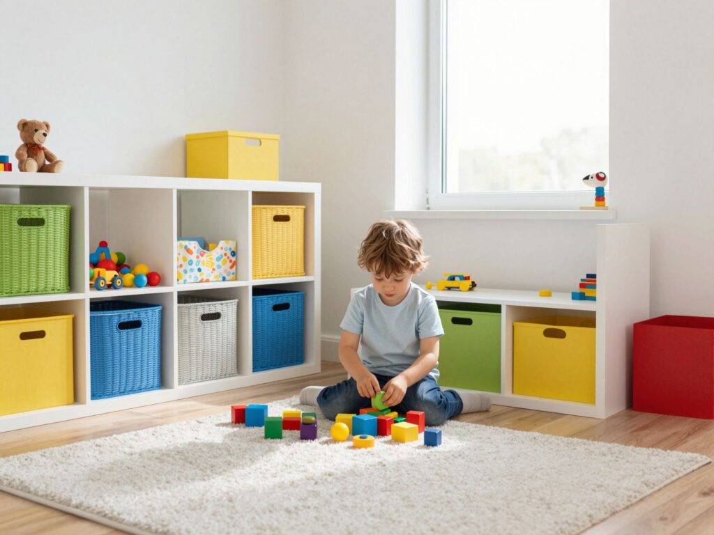 Rend a gyerekszobában: 10 praktikus és helytakarékos megoldás a játékoknak