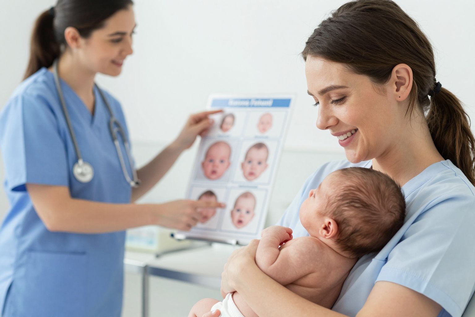 A baba orrának formája születéskor gyakori eltérés.