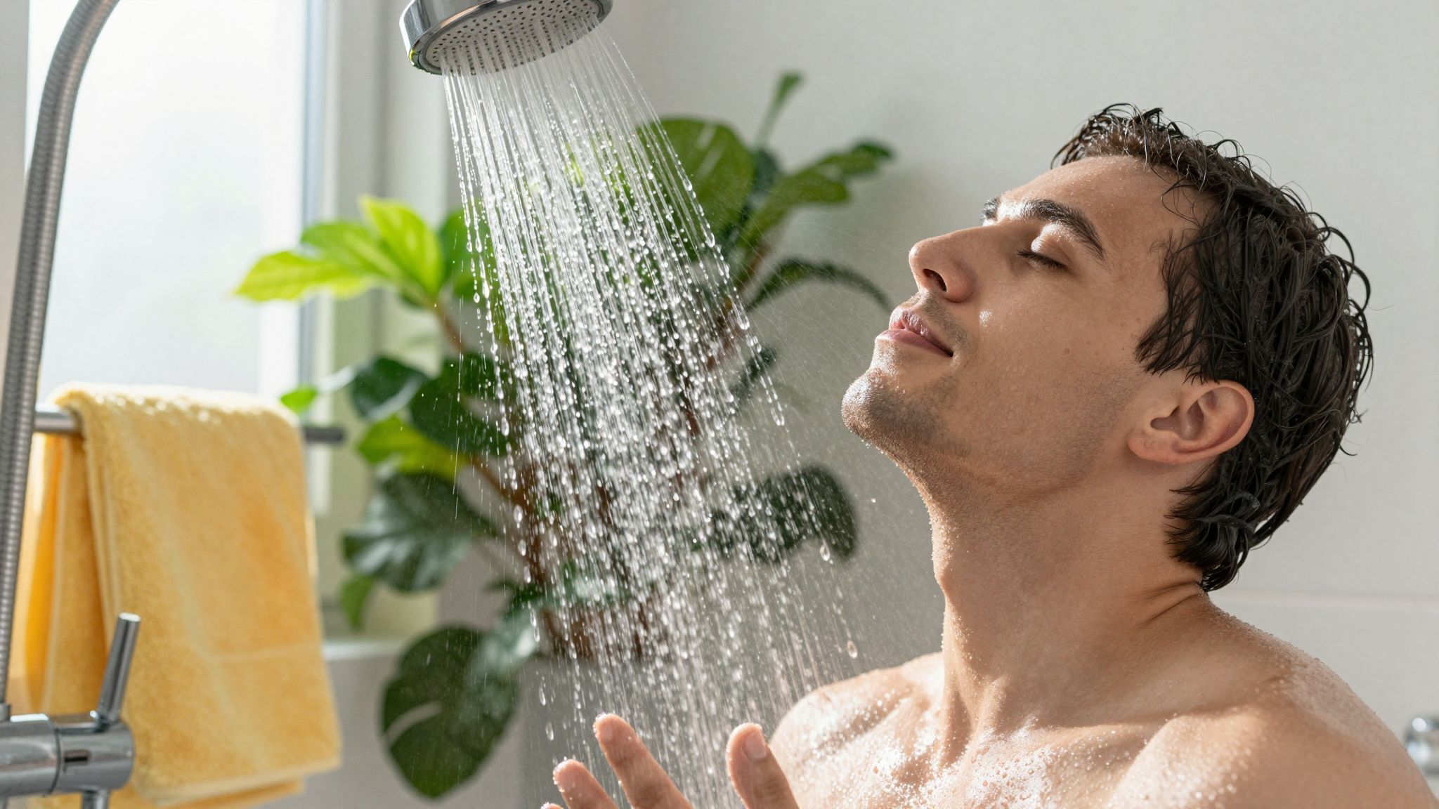 A zuhanyzás serkenti a sebgyógyulást és a tisztaságot.