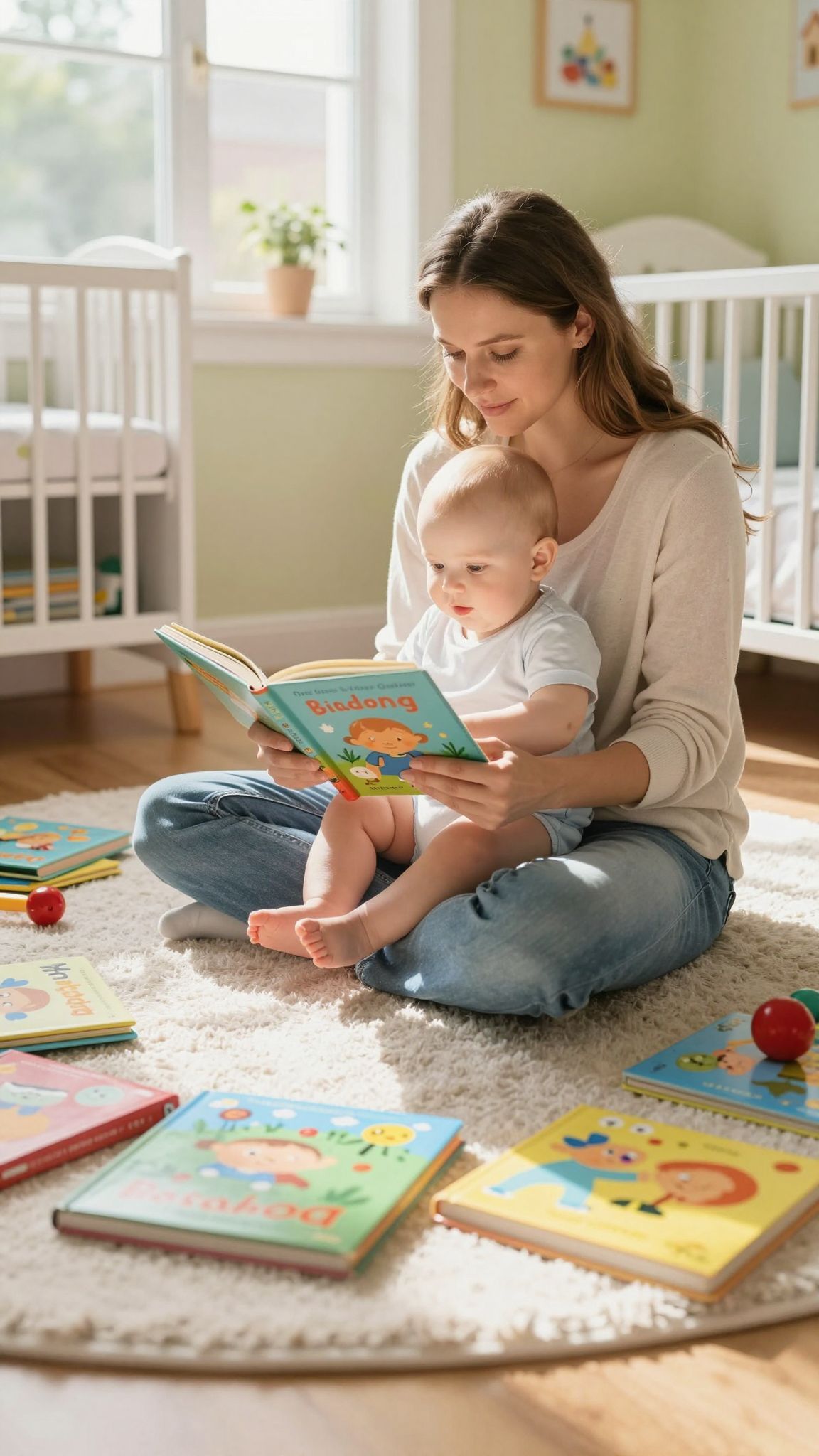 A korai olvasás serkenti a beszédfejlődést csecsemőknél.