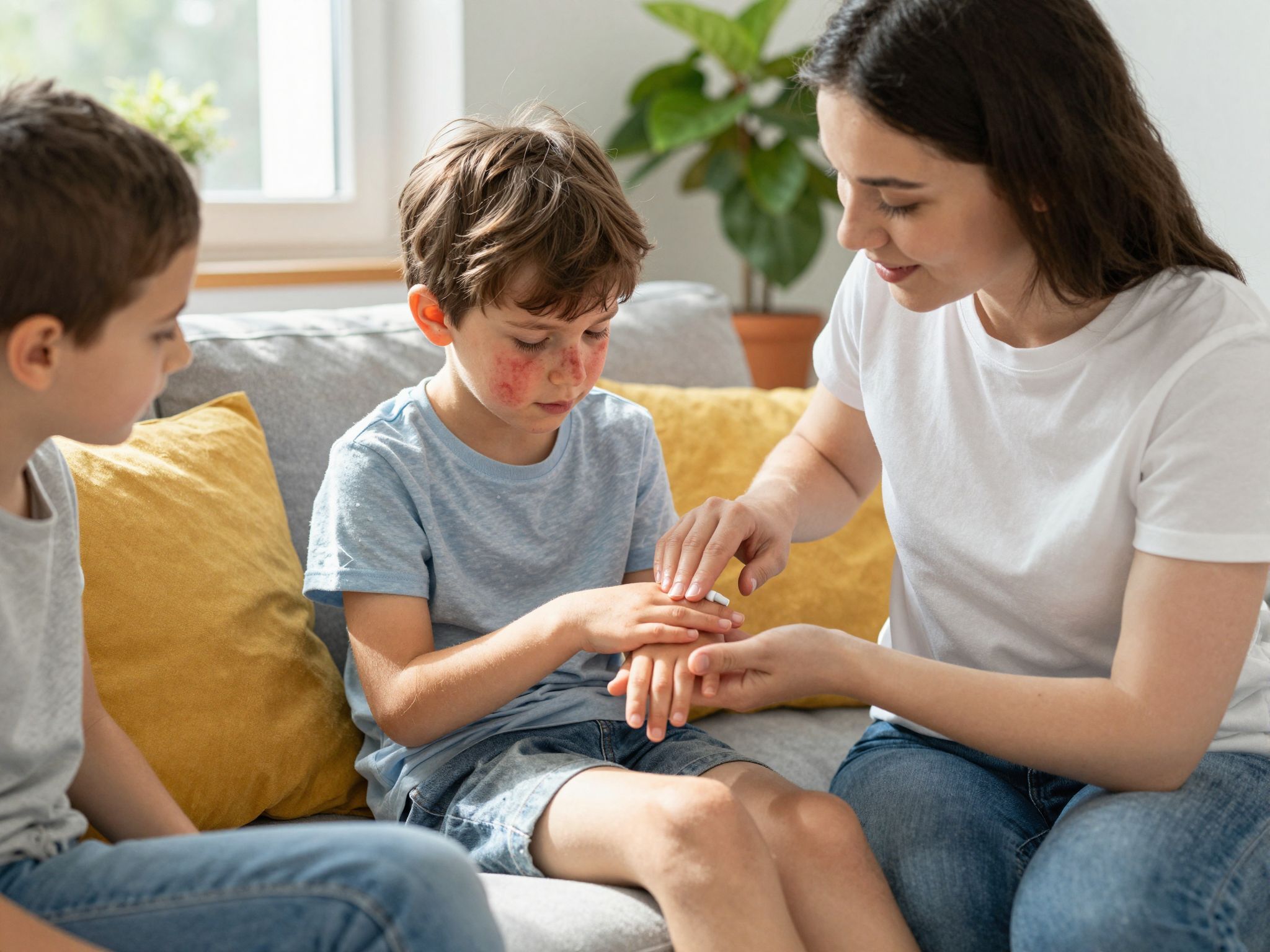 A viszketés csökkentésére hidratáló krémek használata javasolt.
