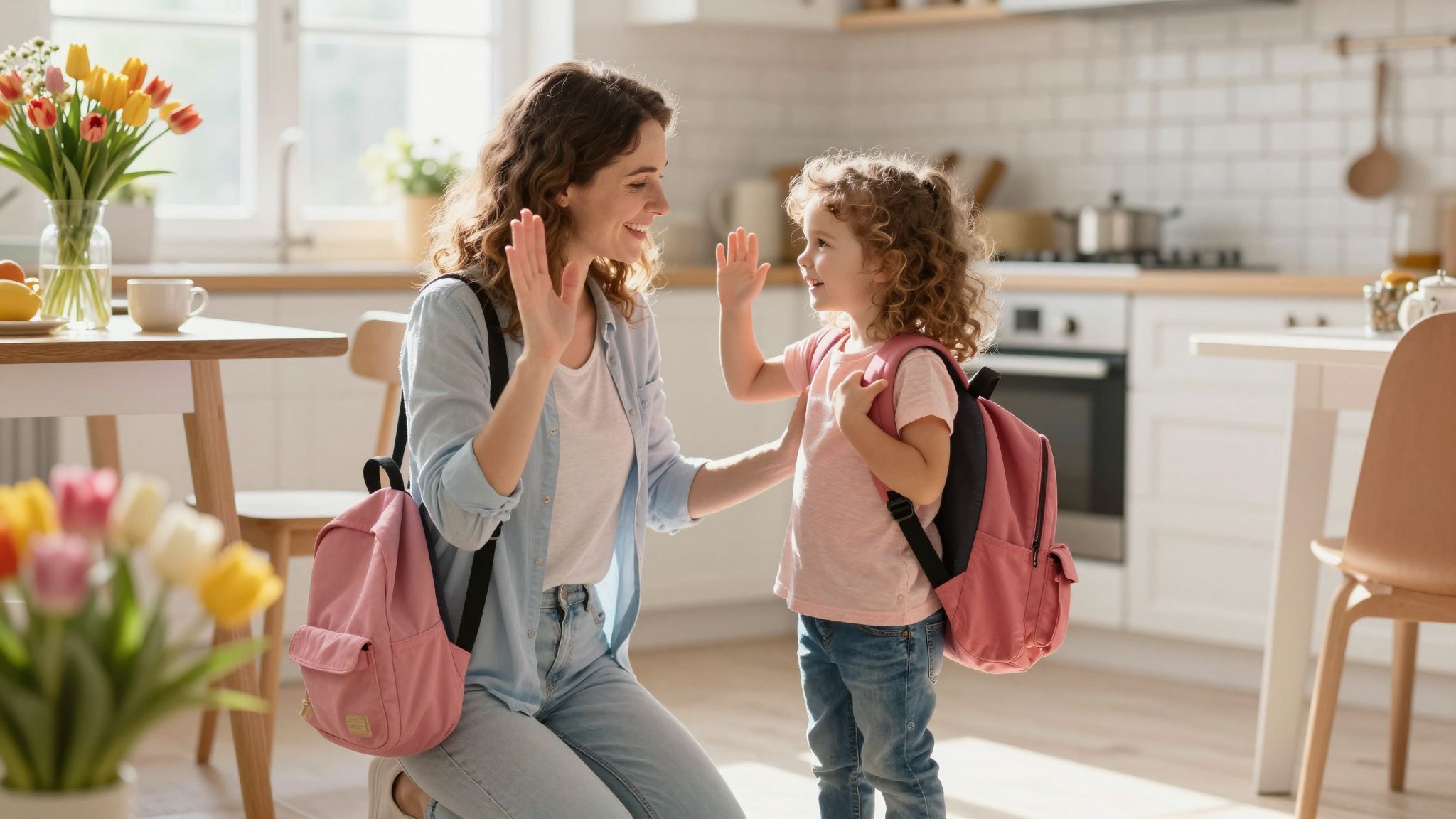 A búcsúzás rituáléja erősíti a szülő-gyermek köteléket.