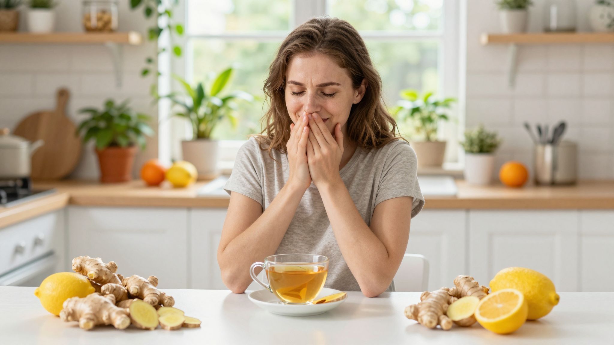 A gyömbér természetes hányinger elleni szer, segít a reggeli rosszulléten.