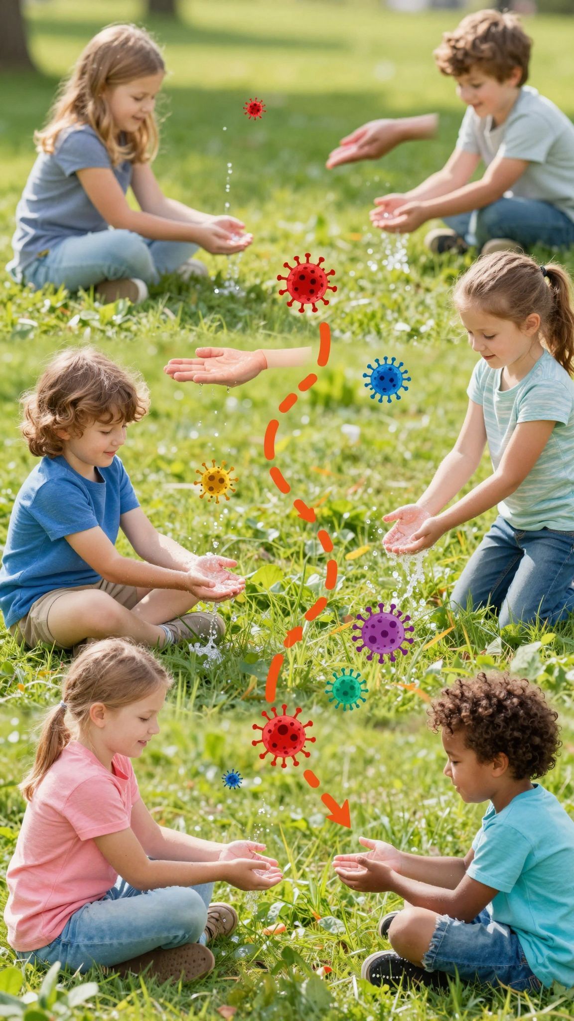 A vírus cseppfertőzéssel és közvetlen érintkezéssel terjed.