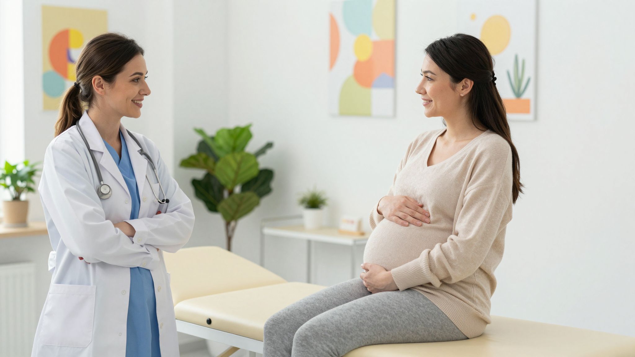 A fizikai komfort növeli a szülés élményét és biztonságát.