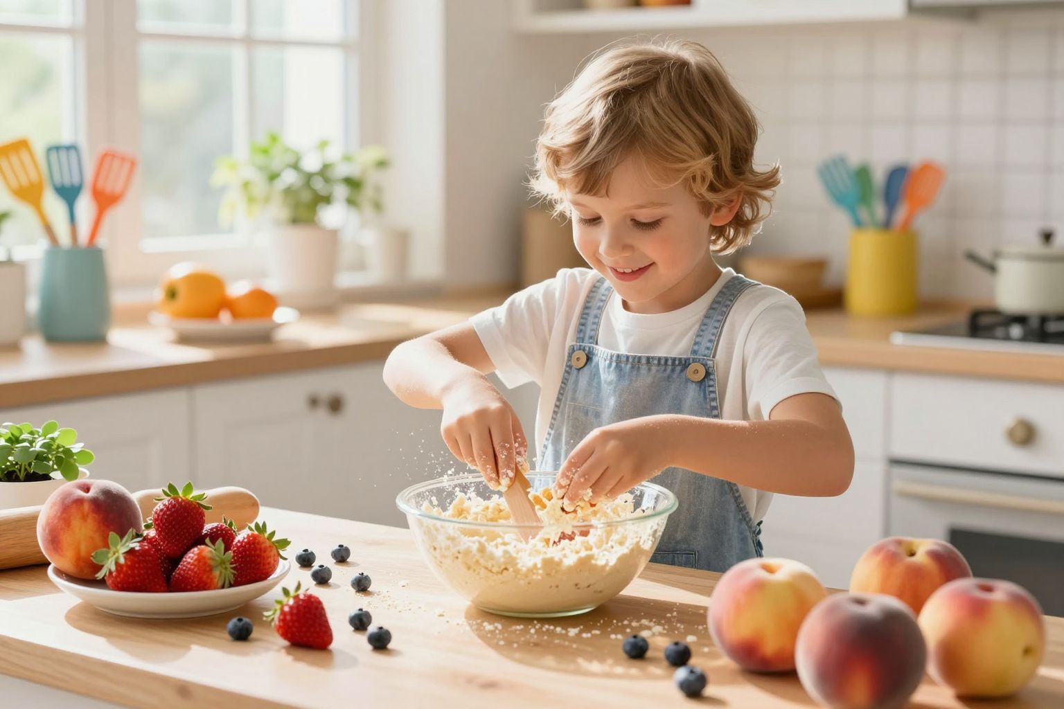 A gyerekek konyhai bevonása fejleszti kreativitásukat és önbizalmukat.