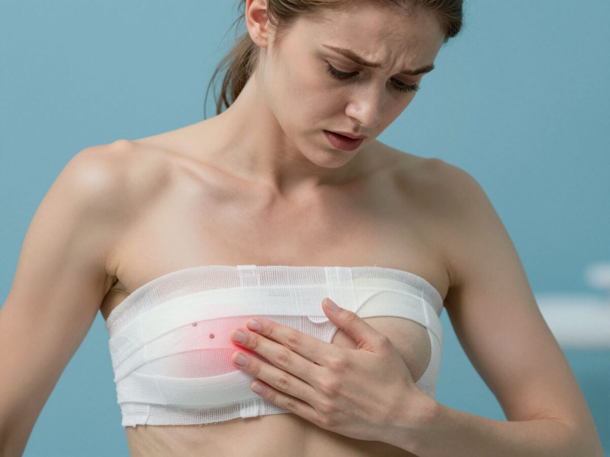 A helytelen mellre helyezés következményei: sebesedés és fertőzésveszély