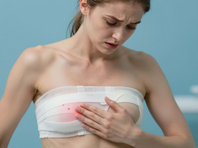 A helytelen mellre helyezés következményei: sebesedés és fertőzésveszély