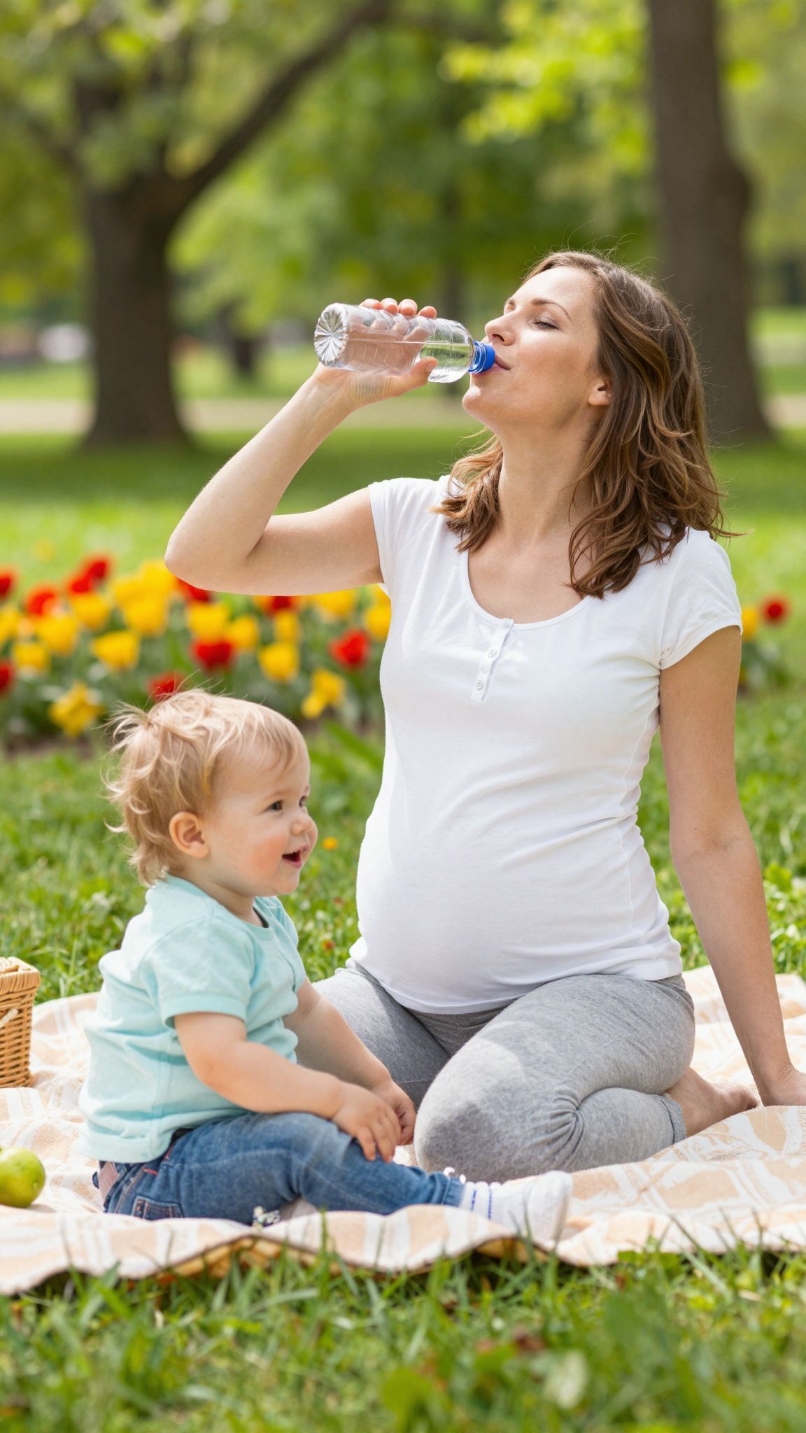 A megfelelő hidratáltság támogatja a baba fejlődését.
