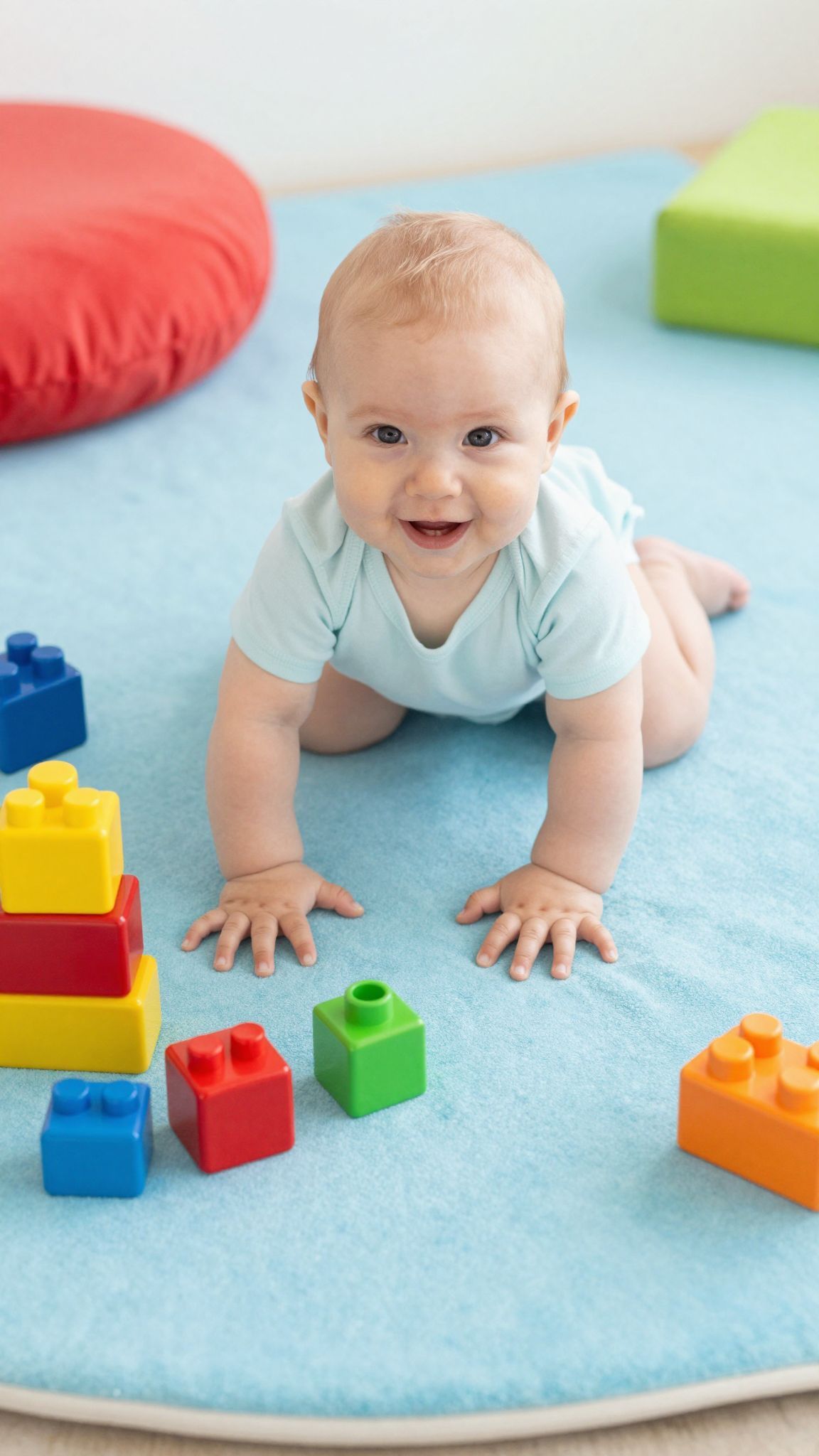 A kúszás és mászás serkenti a motoros fejlődést.