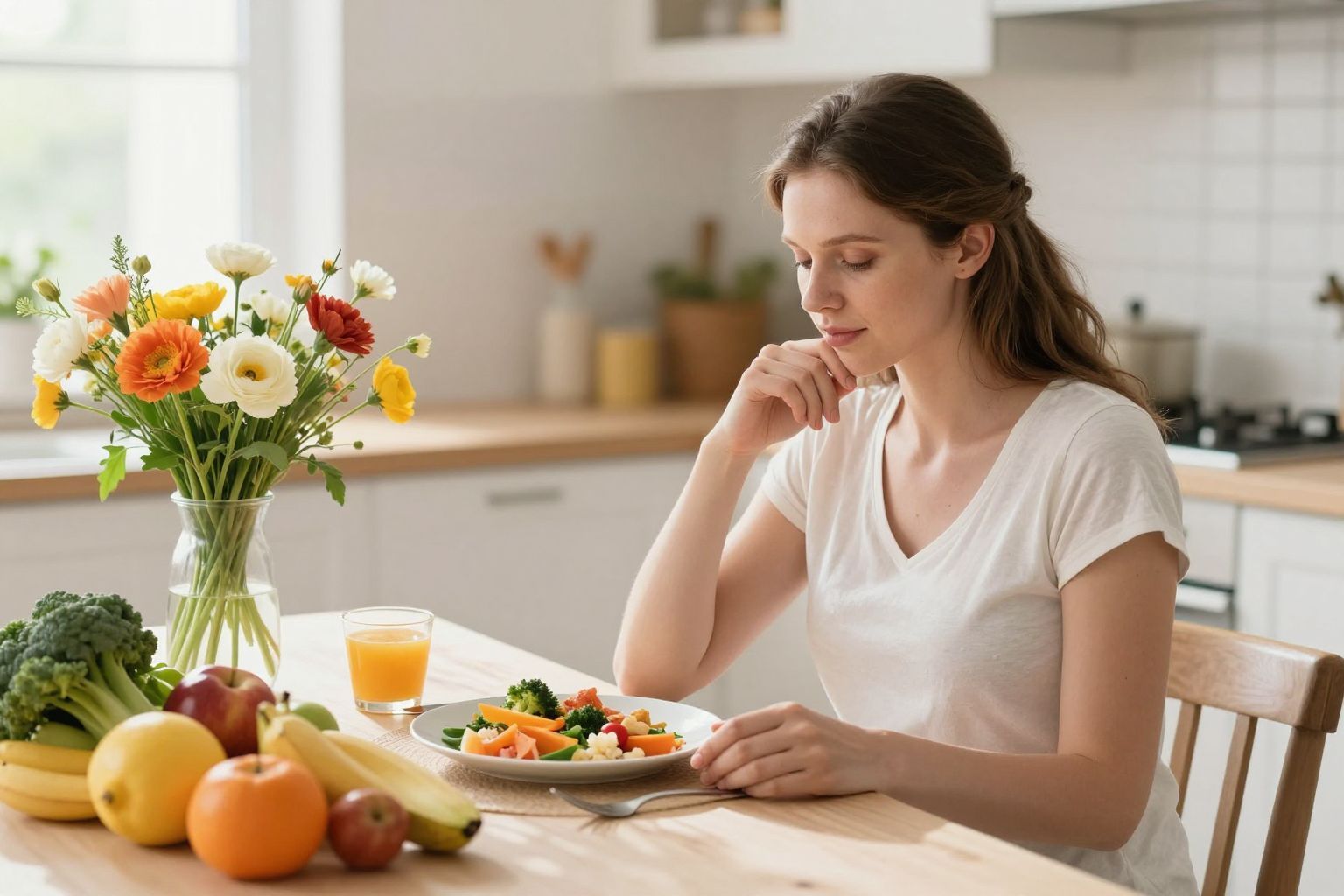 A stressz és szorongás csökkentheti a terhességi étvágyat.